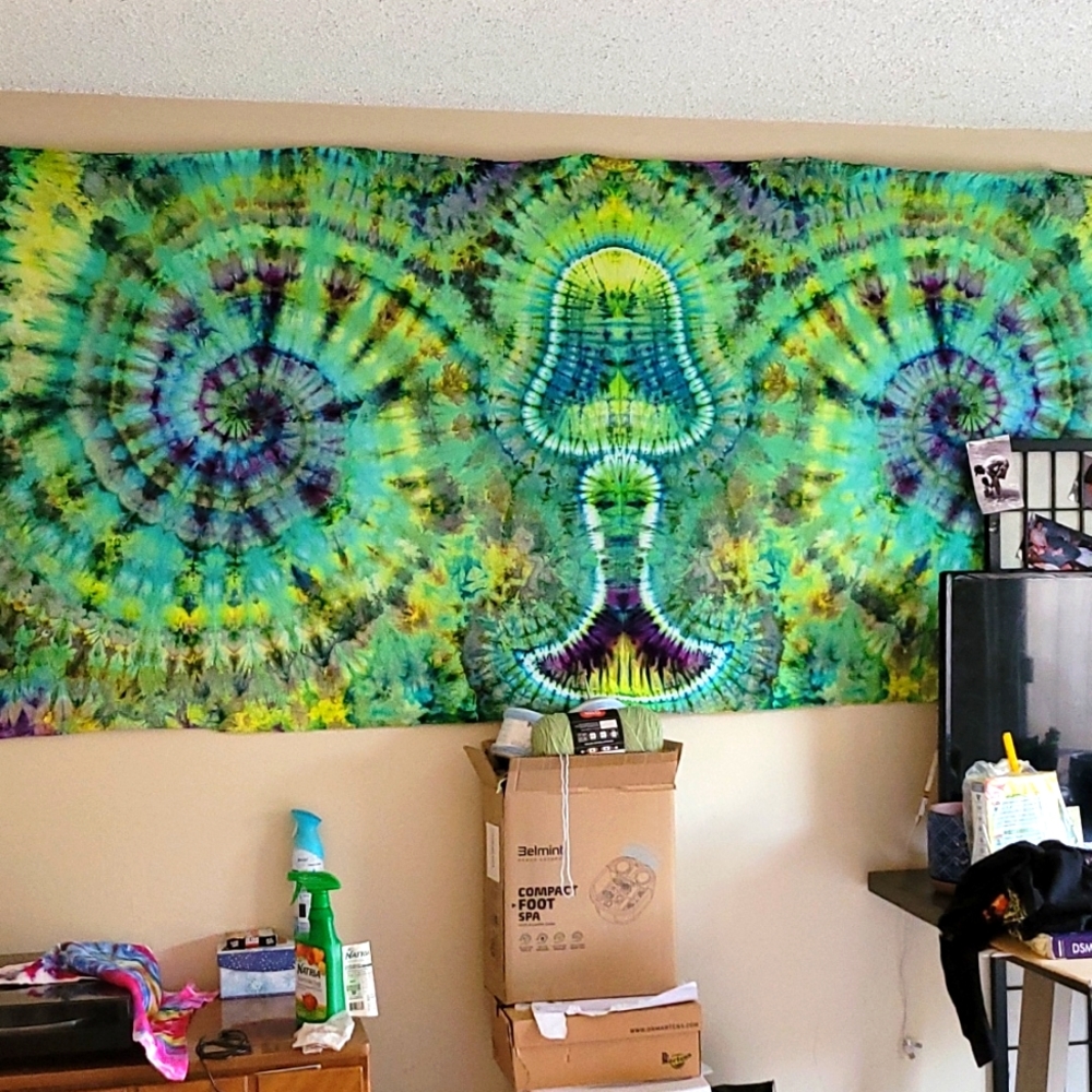Tye dye tapestry